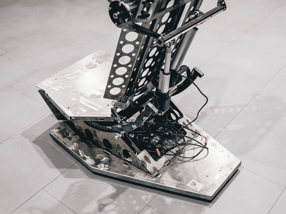 Smart wellness chair mechanism, alternate angle